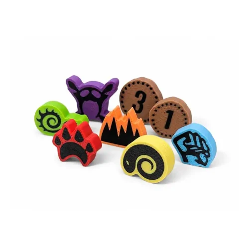 tokens deluxe impresos en 3d para spirit island