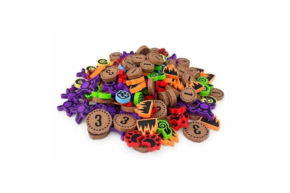 tokens deluxe impresos en 3d para spirit island